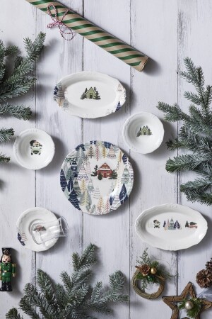 Mountain Stoneware 26 Piece Breakfast Set for 6 People 153. 03. 08. 2627 - Karaca