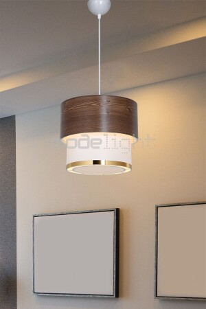 Mounted Single Pendant Lamp Wood Patterned MDL. 4328 - Modelight