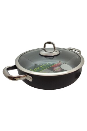 Mst2828st28bk Master Titanium Shallow Pot Black 28cm 8691001007987 - Leggno