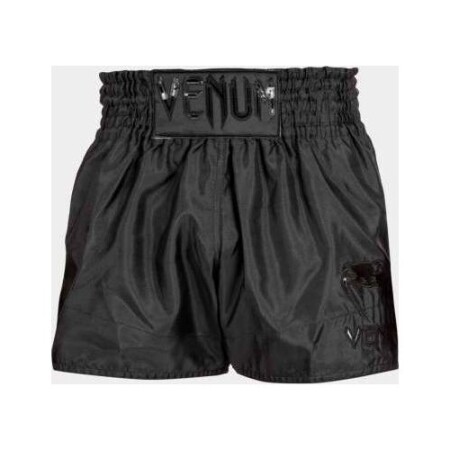 Muay Thai Şortu Klasik Venum - Siyah/Siyah - Venum