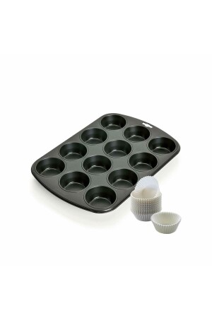 Muffin Mold 12 Chambers 60 Paper Molds - Kaiser