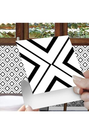Muftak Bathroom Tile Covering Wall Decoration Stickerr Foil 60 Pieces 15x15cm 2542574 - hedefPLUS