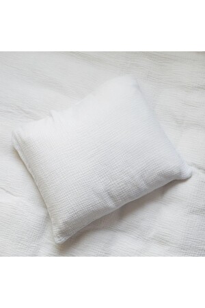 Multi Muslin Baby Pillow Case 100% Organic Cotton - 35x45 Cm - Ecru - Anne Sesi