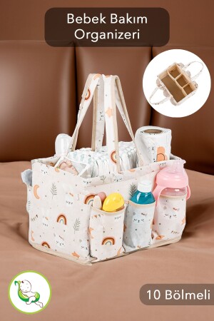 Multi-Purpose Baby Care Bag with Compartments Baby Hospital Bag Baby Care Organizer with Compartments - Meleni Baby