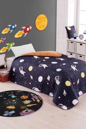 Multi-Purpose Cover Single Astron Navy Blue Ep-028712 - Enlora Home