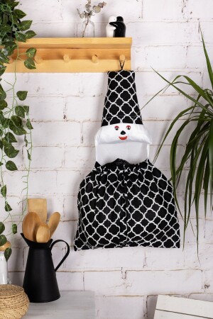 Multi-Purpose Elastic Bag Holder - Cute Decorative Organizer for Bags Kitchen Accessory & Black - Morlay