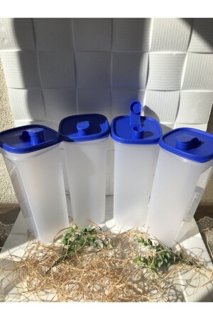 Multi-Purpose Jug Blue Lid 2 Liters 4 Pieces multi-purpose22 - Tupperware