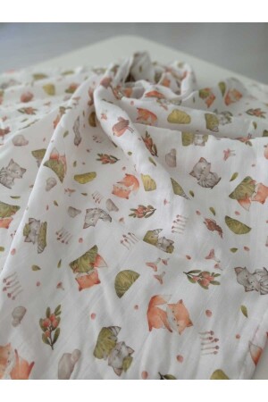 Multi-Purpose Muslin Cover 75*75 Cm Baby & Child & 1 Piece, Newborn Muslin Cover 100% Cotton MSLN04 - Melis Home