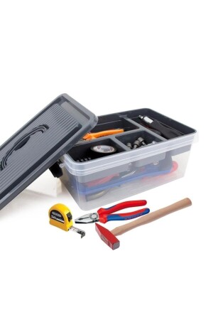 Multi-Purpose Organizer Anthracite Box Toy, Buckle, Make-up, Medicine, Small Items Collection Bag TYC00578274050 - Dükkanönü