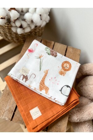 Multi-Purpose Set of 2 Muslin Blanket Muslin Baby Blanket Muslin Blanket - Milna Baby&Kids