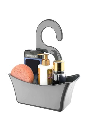 Multi-Purpose Shower Bath Basket Organizer - Gray 1918 - Akkoyunlu home
