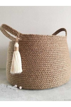 Multi-Purpose Wicker Basket Home Organizer Wicker Organizer- Flower Pot Holder 25x15 - Karelim Home