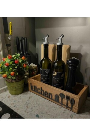 Multi-Purpose Wooden Box Kitchen Bathroom Organizer Organizer Pen Holder - Exalted Hawk