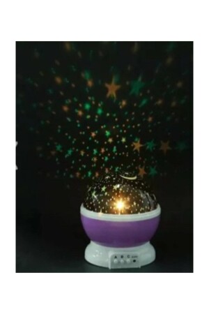 Multicolored and Rotating Star Master Night Light-purple ELBA5454564 - ELBA