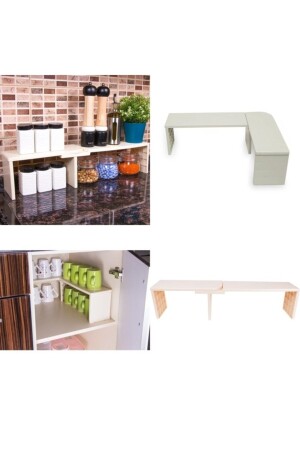 Multifunctional Organizer Shelf - 2 Tiers - Laurel Dream