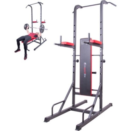 Multifunktionales Trainingsgerät mit Bank, Querstange und Parallelbarren inSPORTline Power Tower X150 - inSPORTline