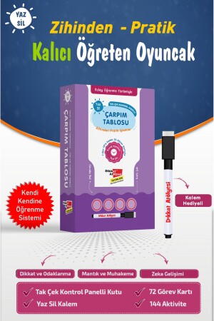 Multiplication Table with Easy Learning Method - Dikkat Atölyesi Yayınları