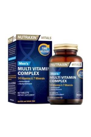 Multivitamin Mineral Complex 60 Tablets for Men - Nutraxin