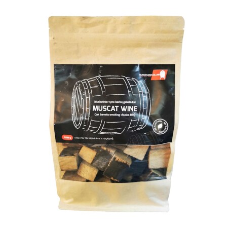 Muscat wine barrel pieces for smoking KamadoClub 1200g - KamadoClub