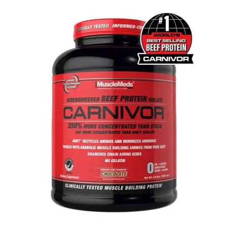 MuscleMeds Carnivor™ 100% Beef Protein (1898 g, Chocolate) - MuscleMeds