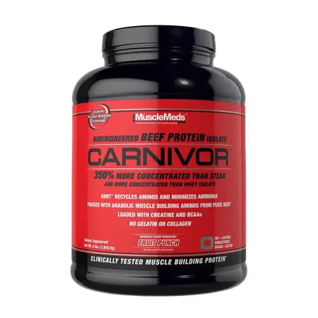 MuscleMeds Carnivor™ 100% Beef Protein (56 Servings, Fruit Punch) - MuscleMeds