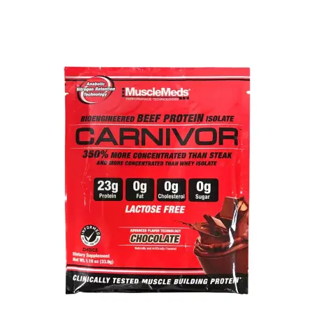 MuscleMeds Carnivor Sample (33.9 g, Chocolate) - MuscleMeds