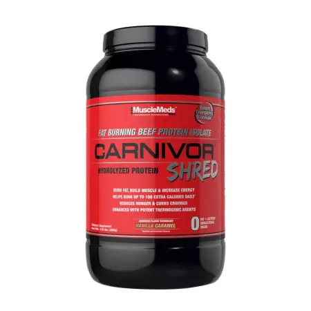MuscleMeds Carnivor Shred 100% Beef Protein + Fat Burn (868 g, Vanilla Caramel) - MuscleMeds