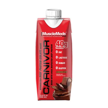 MuscleMeds Ready-to-Drink Beef Protein Isolate Shake (500 ml, Chocolate) - MuscleMeds