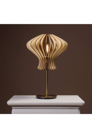 Mushroom Candlestick Natural Wood Mdf 3d Lampshade Table Night Lamp For Living Room Bedroom Dining Room DECARTABJR0015 - hü ma tasarım ve aksesuar