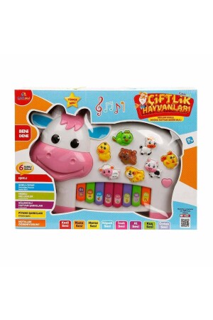 Musical Educational Piano Cnl-2222 Yellow - Blue - Can Ali Toys