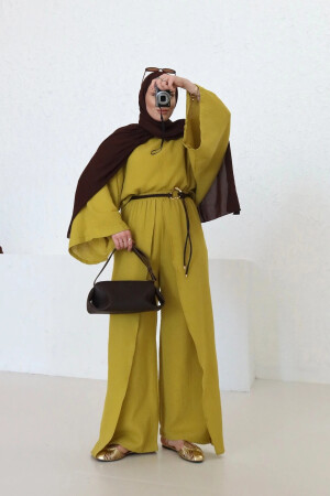 Müslin Arabic Tulum Yağ Yeşili - Nuuwears