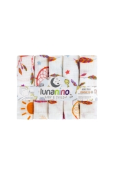 Müslin Bebek Ağız Bezi 5 Adet Mihrimah 8681235991633 - Lunanino