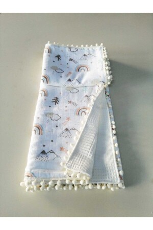 Muslin Pique Blanket 110x100 Dimensions 20001346 - BabyLifeHome