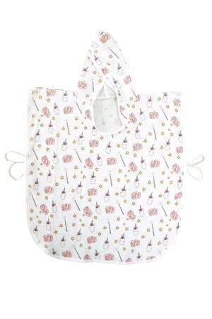 Musselin-Baby-Poncho mit Kapuze aus 100 % Baumwolle, 1–5 Jahre, Einhorn 8681235011072 - Lunanino