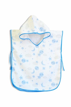 Musselin-Kapuzenponcho für Kinder – 100 % Baumwolle – 2–4 Jahre - Elizebaby