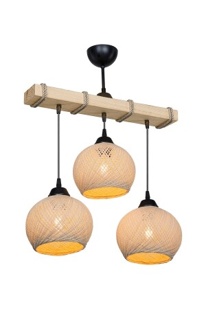 Muster Esszimmer Schlafzimmer Wohnzimmer Wohnzimmer Küche 3-teiliger Kronleuchter – Creme Ball Bulk LMN. 157862 - lumenistanbul