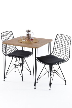 Mutak Balcony Table with 2 Wire Chairs - Boss Concept