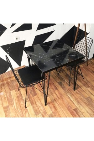 Mutak Balcony Table with 2 Wire Chairs - Yusgos