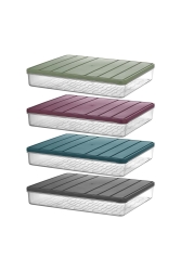 Mutfak 2 Li Nora Saklama Kabı 23x28x5 Cm 2,5 Lt ST18517 - Selka