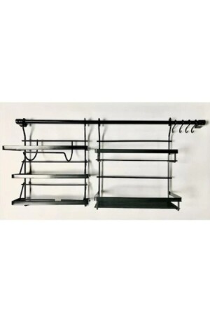 Mutfak Aksesuarı Folyoluk Ve Baharatlık Siyah Set 2 Adet 50 Cm Boru Ile Birlikte LOFTUS123456782 - Akın Lux