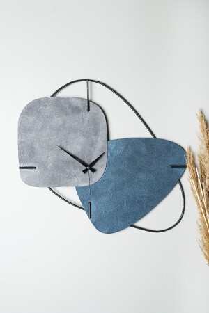 Muyika Brazil Metal Hand-made 58x55cm Decorative Colorful Wall Clock (BLUE-GRAY) Mds-r MYK2097 - Muyika Design