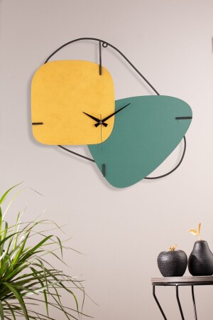Muyika Brazil Metal Hand-made 58x55cm Decorative Colorful Wall Clock with Silent Mechanism Mds-r MYK2097 - Muyika Design