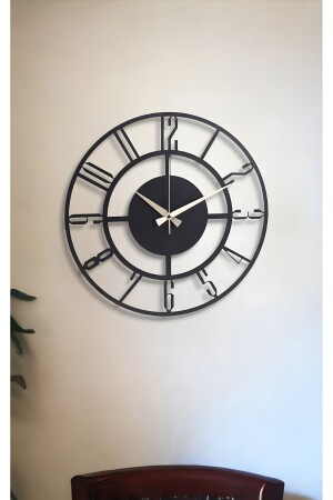 Muyika Bunnela New Collection Decorative Metal Black Wall Clock 41x41cm Mds-41 MYK1329 - Muyika Design