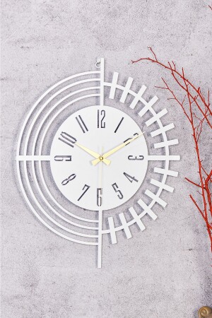 Muyika Dubai Metal White Wall Clock 50x50cm Silent Mechanism Mds-50 MYK1331-40 - Muyika Design