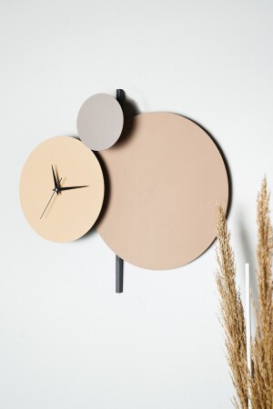 Muyika Pavimento Hand Made Metal 48x44cm Decorative Colorful Wall Clock (EARTH TONES) Mds-r MYK2097 - Muyika Design