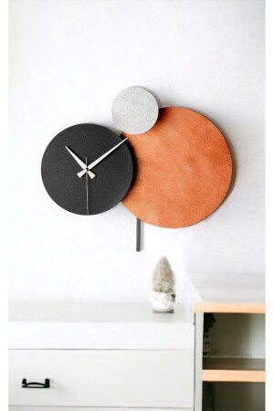 Muyika Pavimento Hand Made Metal 48x44cm Silent Mechanism Decorative Colorful Wall Clock Mds-r - Muyika Design