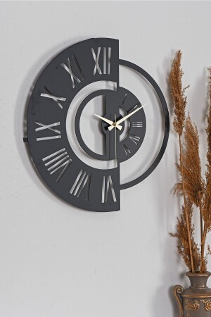 Muyika Ruota New Collection Decorative Metal Black Wall Clock 41x41cm Mds-41 MYK1331 - Muyika Design