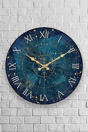 Muyika Space Oval Echtglas 36 cm Wanduhr Pds-36 - Muyika Design