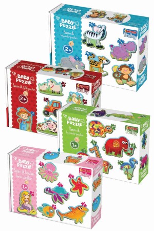 My Baby's First Animals Puzzle Set of 4 Diy-Toy Baby Puzzle - Diytoy