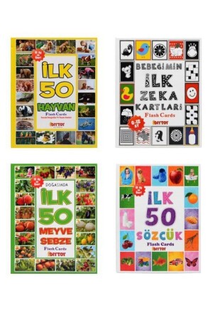 My Baby's First Intelligence Cards Set of 4 ilkzekakartları - Diytoy